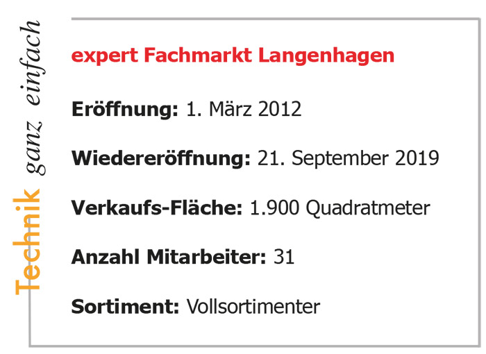 Info-Kasten expert Fachmarkt Langenhagen