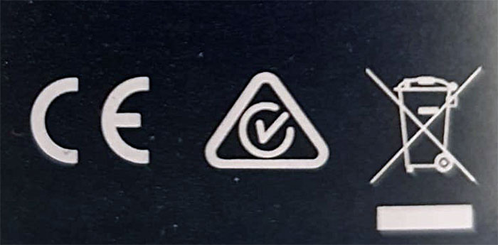 CE-Label auf Elektrogeräten