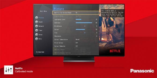 Panasonic OLED Fernseher für Netflix optimiert